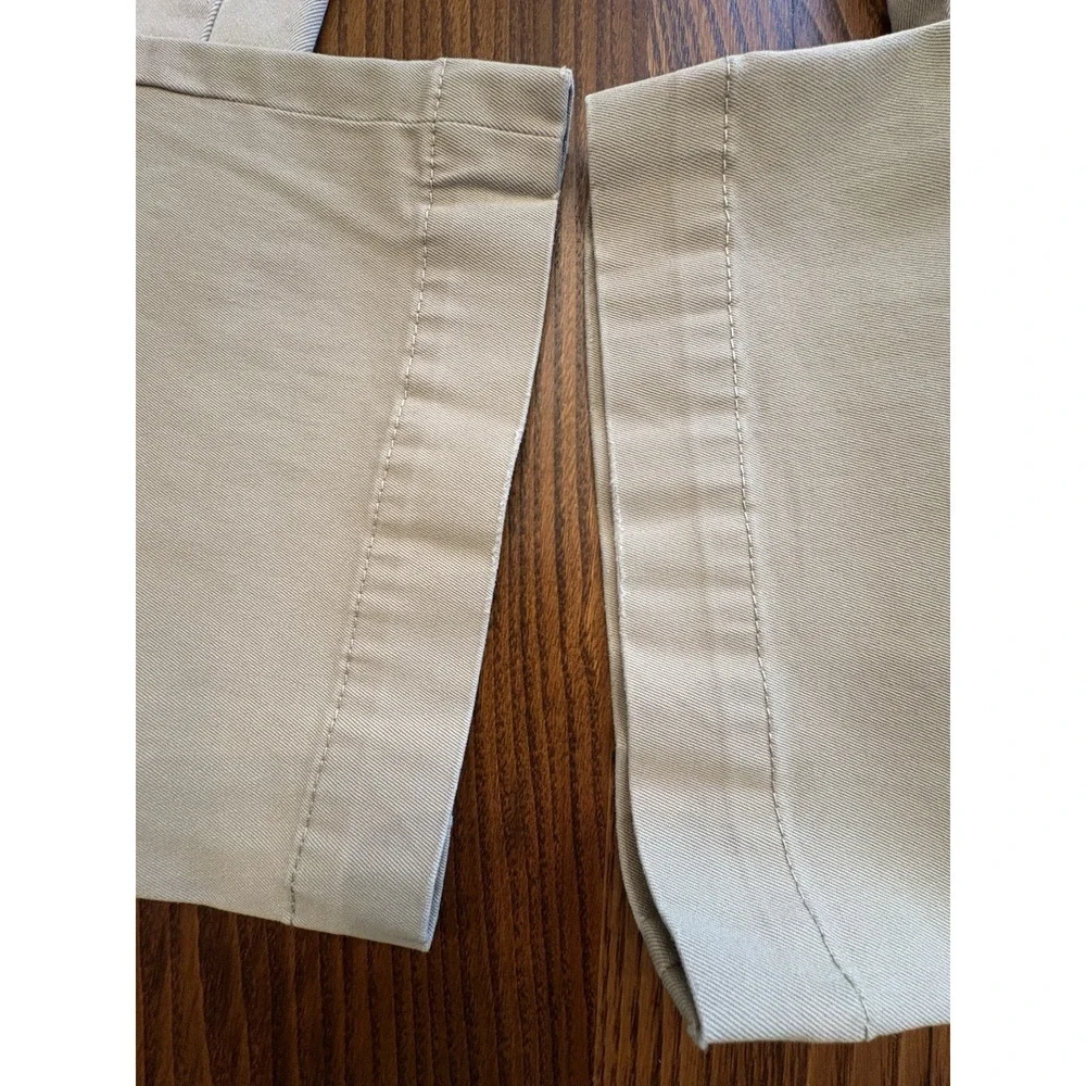 Banana Republic Aiden Fit Chino Pants Mens 36x30 Khaki Flat Front Stretch